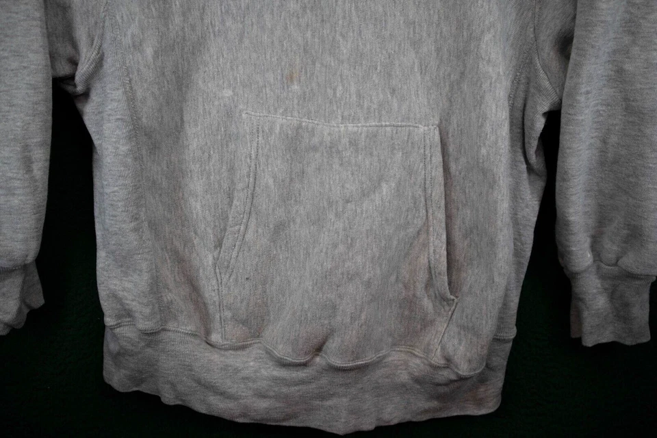 VTG US Navy Academy Reverse Weave Half Zip Hoodie XL Gray USA 1980s - Изображение 3 из 4