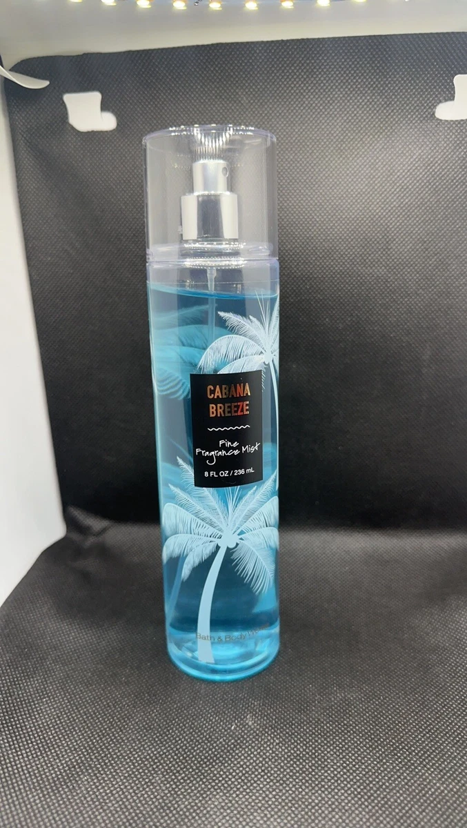 Bath Body Works Cabana Breeze Fine Fragrance Mist Spray 8 Oz New Full