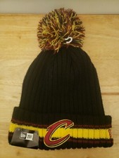 New Era Cleveland Cavaliers MLB cuffed Knit pom Winter Hat Beanie Nwt