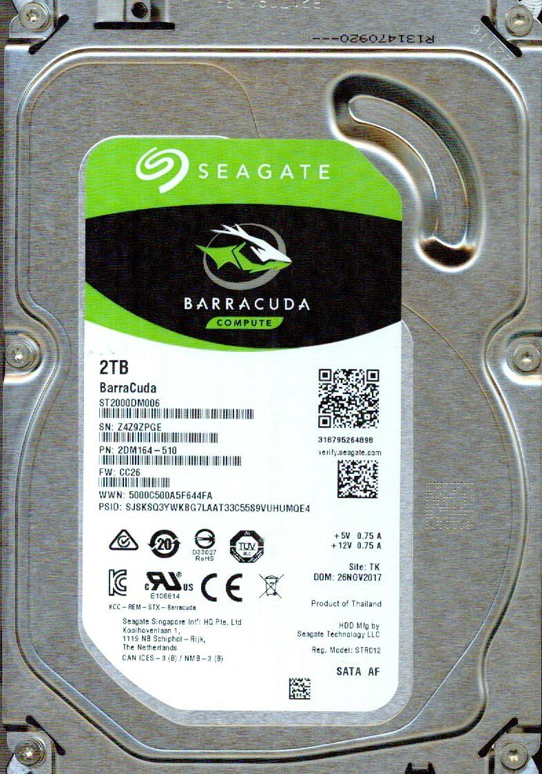 SEAGATE シーゲイト ST2000DM001 2TB × 2台セット Amazon.com: Seagate Barracuda St2000dm001 2 Tb 3.5 Internal