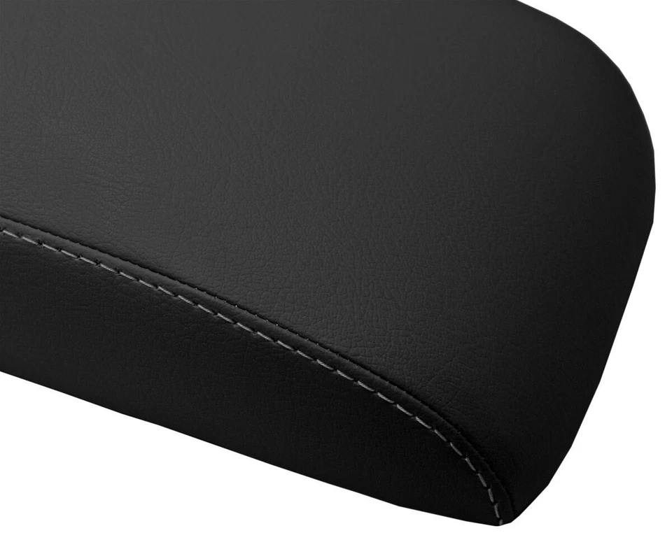 Console Lid Armrest Cover Leather for Honda Element 2007-2011 Gray Stitch - Image 3 of 4