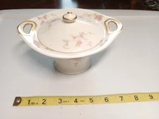 Vintage Theodore Haviland Touraine Sugar Serving Dish With Lid