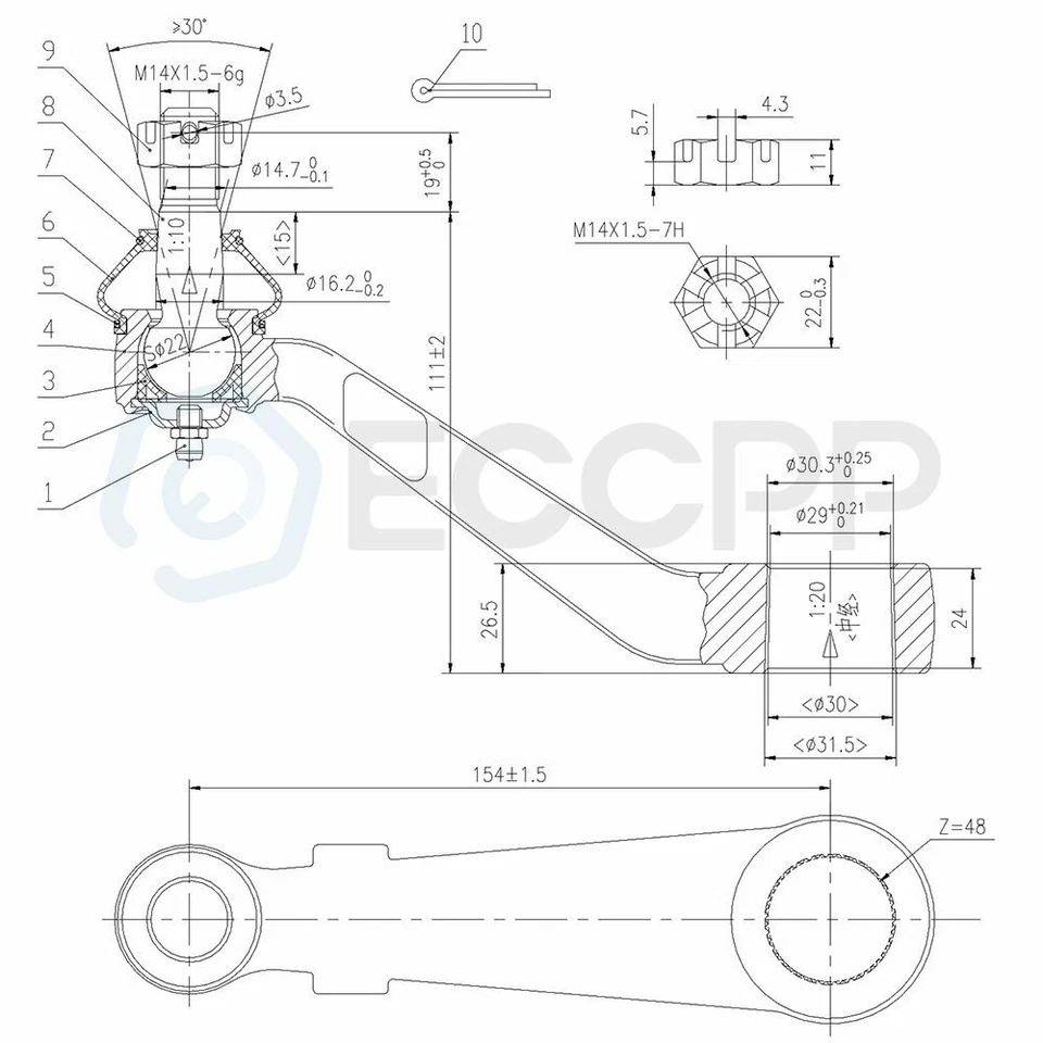 Kit de suspensión delantera 10 piezas para Toyota 4 Runner 1986-1988 1989 4x4 rótula Foto 4 de 4