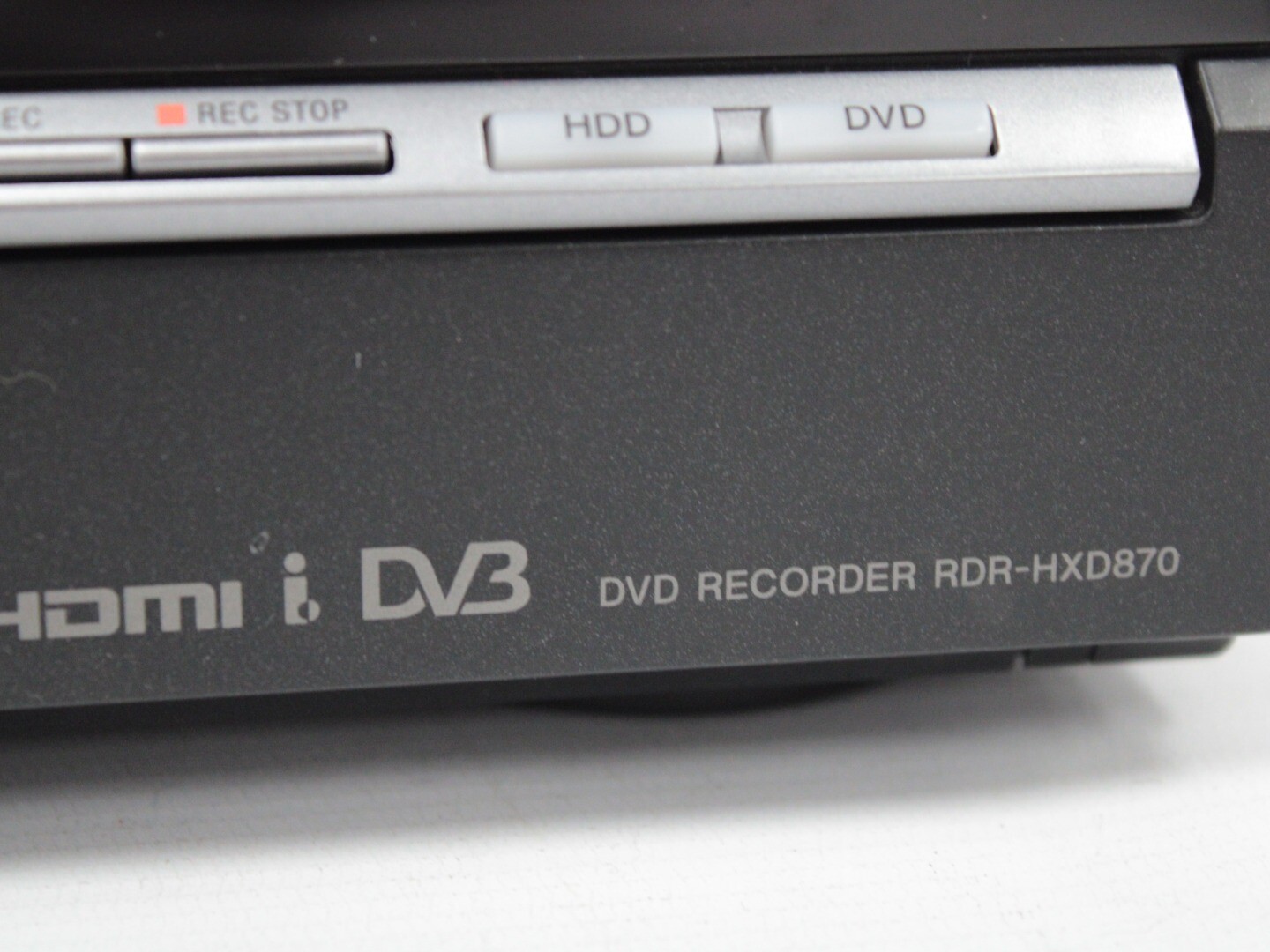 SONY DVD Recorder RDRHXD870 in Black 160GB HDD 240V Inc Remote D37