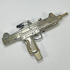 Vintage 1970's Figural ARS Uzi Metal Novelty Table Lighter Made in Japan. TESTED