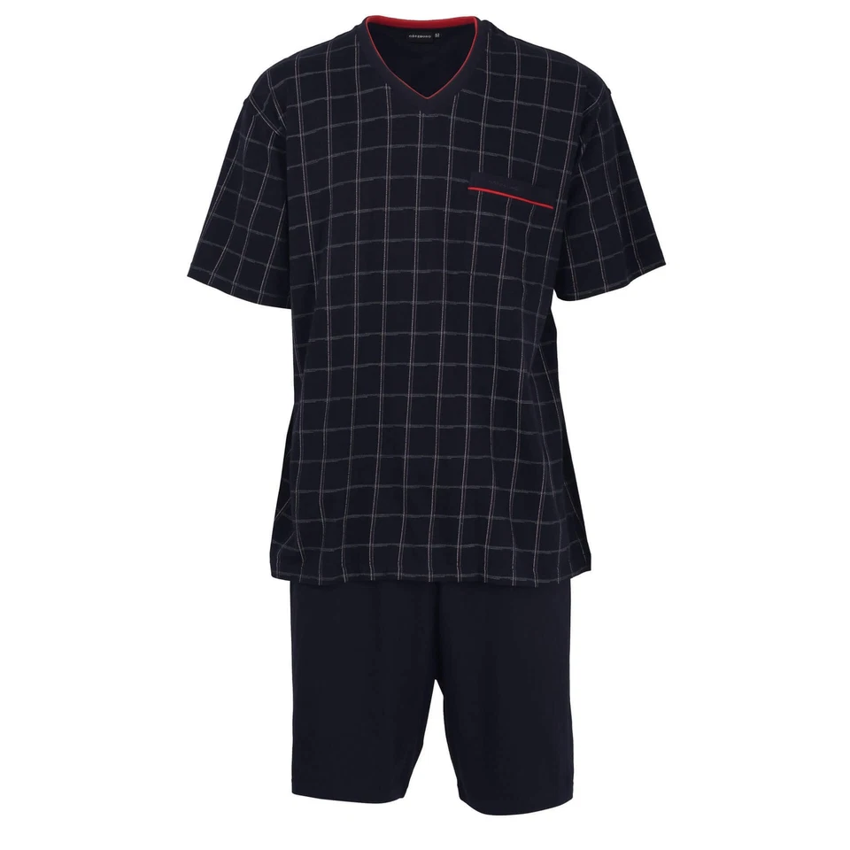 Götzburg Herren Pyjama kurz Schlafanzug 451154 - Bild 1 von 1