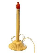 Single Light Drip Electric Window Candle Candolier Retro Holiday Decor Orange Lt