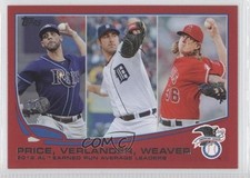 2013 Topps League Leaders Target Red David Price Justin Verlander #94 1g5