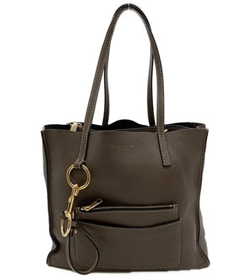 Sac fourre-tout MARC JACOBS cuir grainé gris marron M0012566 - Photo 1/4