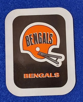Cincinnati Bengals 1980 CARNATION NFL STICKER RARE Food Issue Vintage Helmet