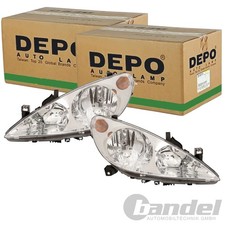 2x DEPO H1 H7 SCHEINWERFER SATZ passend für PEUGEOT 307 LINKS+RECHTS