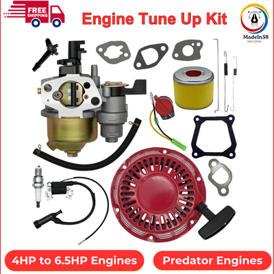 #ad #ad GX160 GX120 Tune Up Parts Carb Kit For Honda GX 120 200 4.0 5.5 6.5 HP Predator $34.18