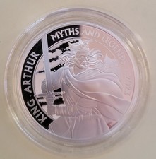 2023 King Arthur – Myths and Legends 1 Oz Silver Proof with Box and COA