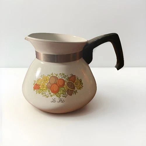 VTG Corning Ware Spice Of Life Coffee Tea Pot Kettle 6 Cup Le The P-104-8 NO LID