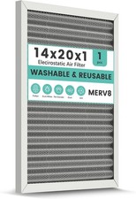 14X20X1 Reusable Air Filter, Washable, Merv 8, Electrostatic HVAC AC Furnace Fil