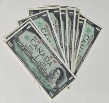 Lot Of 11 Canada 1967 $1 Banknotes