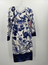 Pre-Owned Eliza J Blue Size 2 Short Long Sleeve Dress