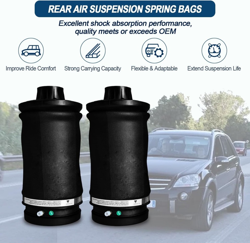 Rear Air Suspension Spring Bag For Mercedes GL GLE GLS X166 X164 ...