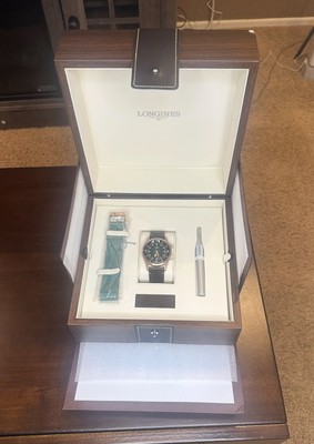 Longines Legend Diver Green Dial Bronze Titanium Men's Watch L3.774.1.50.2. 