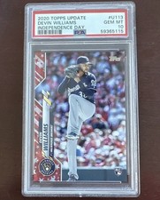 2020 Topps Update Independence Day #U113 Devin Williams RC Rookie 36/76 PSA 10