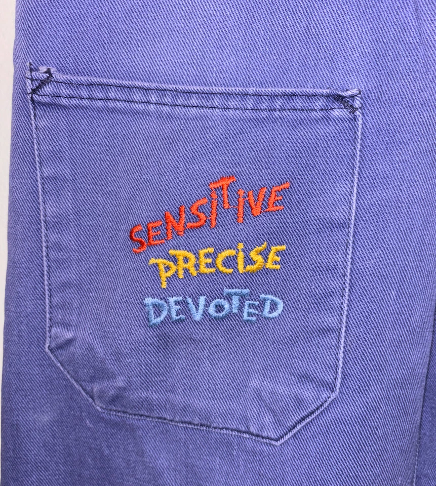 ¡Pantalones acampanados Virgo vintage años 70 Sears Indigo bordados! ¡Excelente estado! Foto 3 de 4