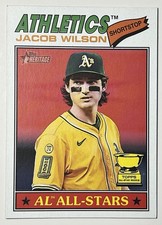 2026 Topps Heritage Jacob Wilson #17 AL All-Stars Athletics Baseball