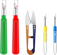 4 St&uuml;ck Nahttrenner,Saumtrenner Seam Ripper Set Mit Schutzkappe,Gro&szlig;/Klein N&auml;hen