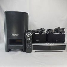 Bose AV 3-2-1 Series II Home Theater System DVD Remote Cables Black Silver