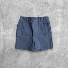 Ralph Lauren Baby Boys Classic Chino Shorts Blue Twill Flat Front Size 3M