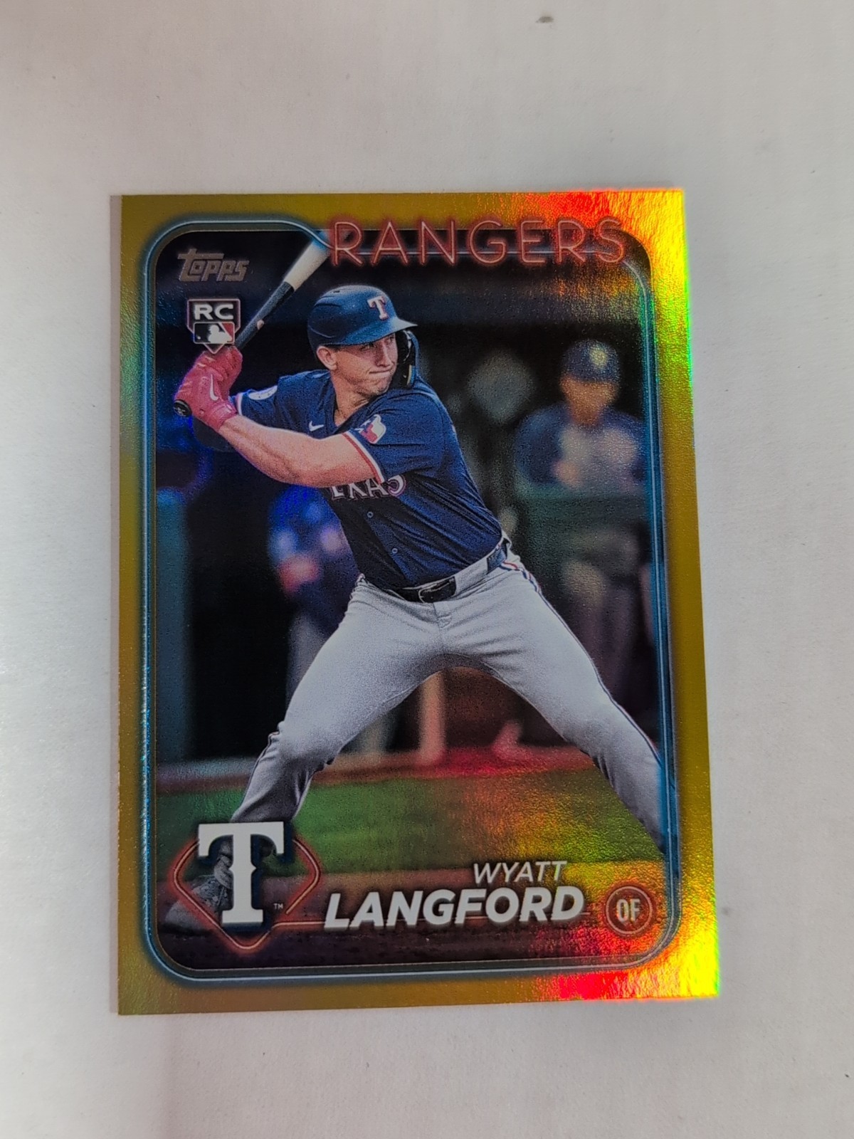 WYATT LANGFORD 2024 Topps Update #US151 Gold Foil Parallel Rookie RC