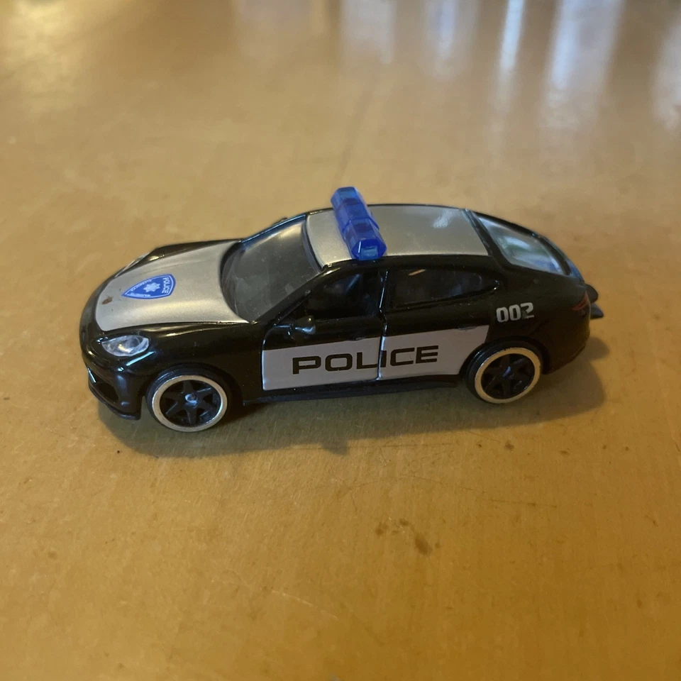 Majorette Porsche Police Panamera Turbo Die-Cast Toy Race Car Loose - Image 3 of 4