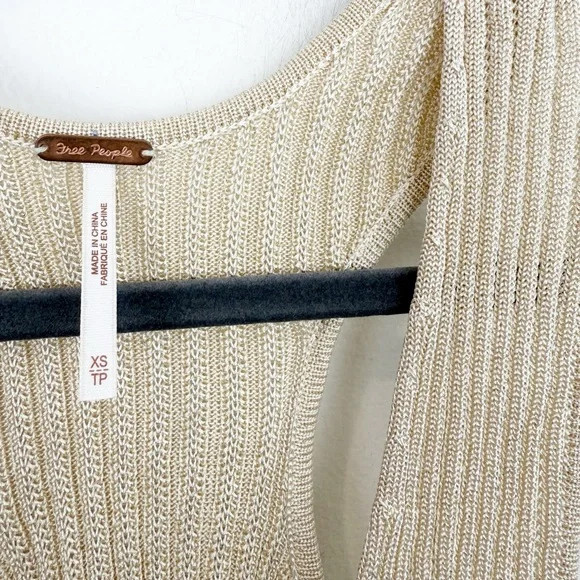 Free People Seascape Sweater Vest In Sand Size XS View 3