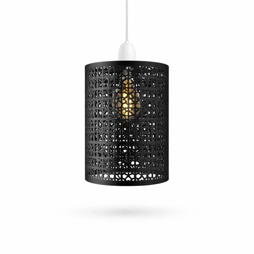 VINTAGE METAL CAGE SHADES DRUM STYLE LAMP SHADE CEILING PENDANT LIGHT EASY FIT