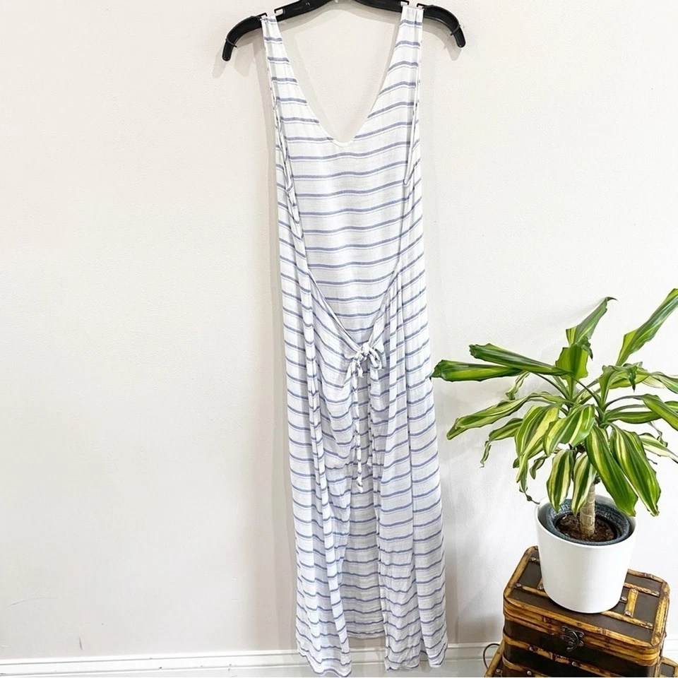 PilyQ Bay Stripe Sophie Tie Dress Swim Coverup Size M/L - Image 2 of 4