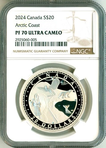 2024 Canada S$20 Wondrous Waters Series Arctic Coast NGC PF70 Ultra Cameo