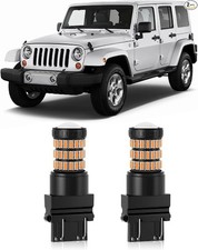 Amber Yellow 3157 4157 3057 3156 LED Bulbs with Projector Front/Rear Turn Signal