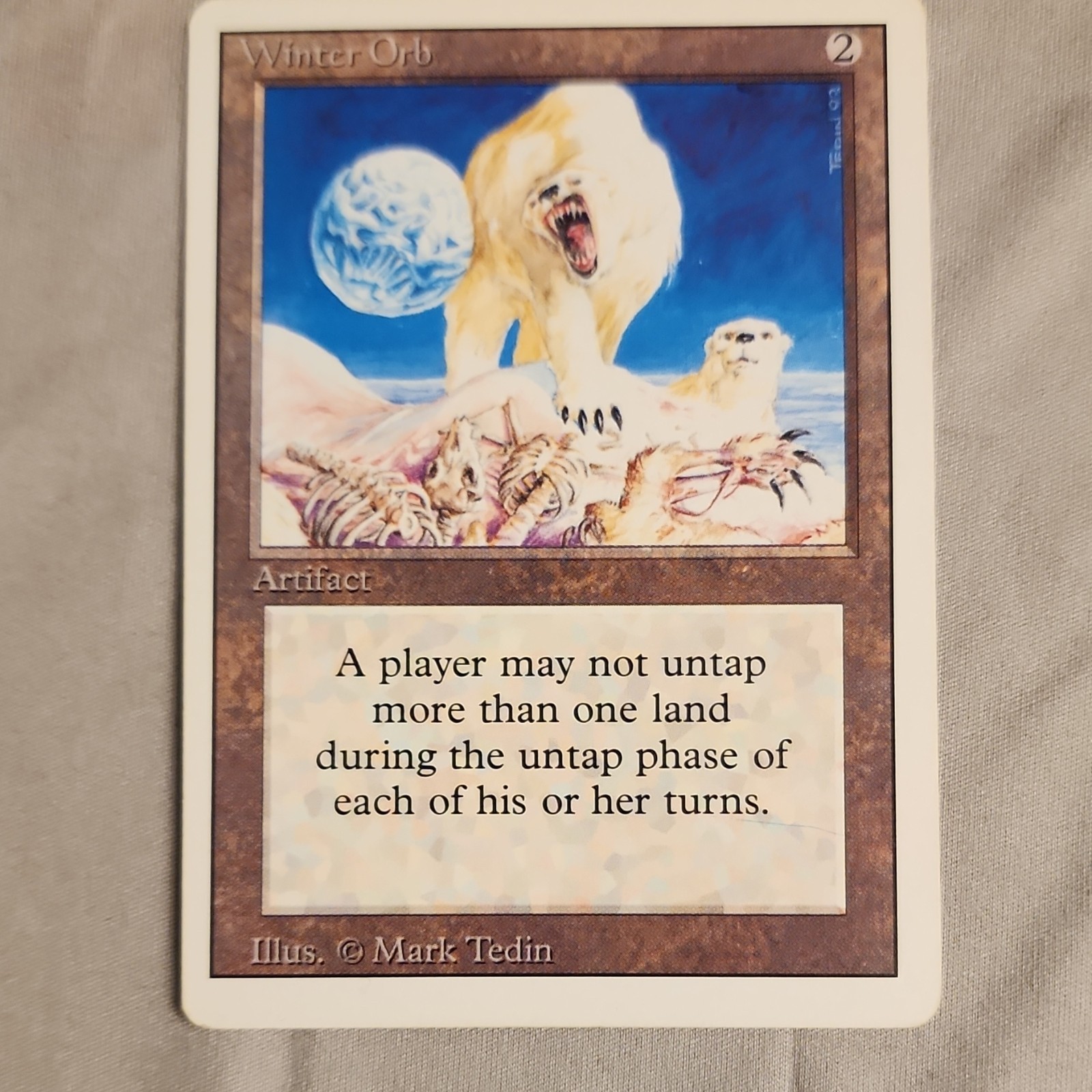 MTG Winter Orb Revised Edition 1994 Rare Artifact Vintage Clean LP+ / NM- 