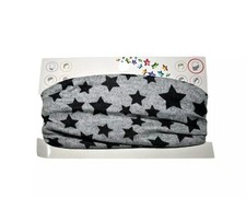 Mädchen Multifunktionstuch Grau Mit Sternen 