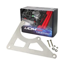 iJDMTOY Stainless Steel Brake Booster Air/Vacuum Pump Relocation Holder Adapt...