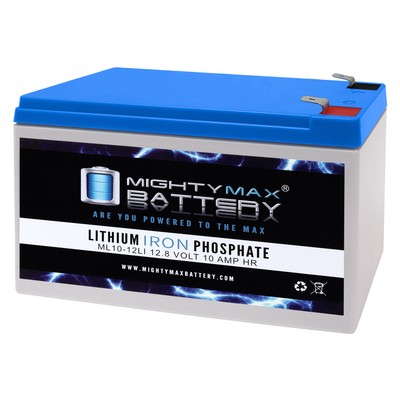 Mighty Max 12V 10AH Lithium Replacement Battery for BB BP7.5-12, HR8-12, HR9-12