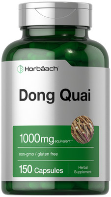 Dong Quai Capsules 1000mg | 150 Count | Non-GMO, Gluten Free | by Horbaach