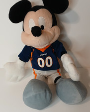 Disney Mickey Mouse NFL Plush 16" Denver Broncos Football Jersey Stuffed Animal
