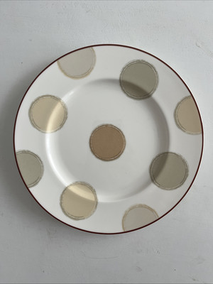 Noritake Ambience Mocha Java Dots 7989 Salad Plate 8.5''