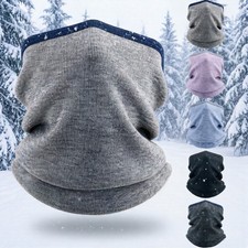 Winter Neck Warmer Gaiter Fleece Windproof Face Mask Cover Scarf for Men Women