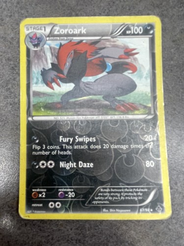 Pokemon Zoroark 67/98 Emerging Powers Reverse Holo Card LP