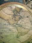 31” Framed Planisphaerium Terrestre World Map AF Zürner-Pieter Schenk Gold Foil — photo 10