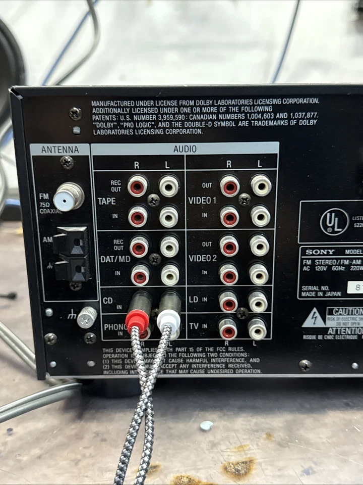 Sony STR-D1015 Stereo/Surround AV Receiver with Phono - Tested & Working - Image 4 of 4