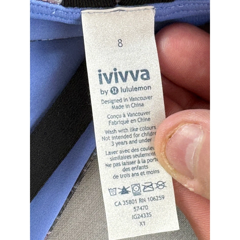 Ivivva Lululemon Complete Focus Bra Size 8 Reversible Strappy Athletic Top - Image 2 of 4