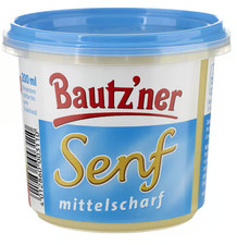 Bautzner Senf MITTELSCHARF 200ml leckere Ostprodukte