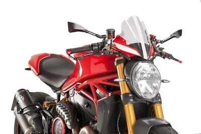 Pare-brise Puig Sport pour Ducati MONSTER 1200, MONSTER 1200 S, entre autres - Photo 1/4